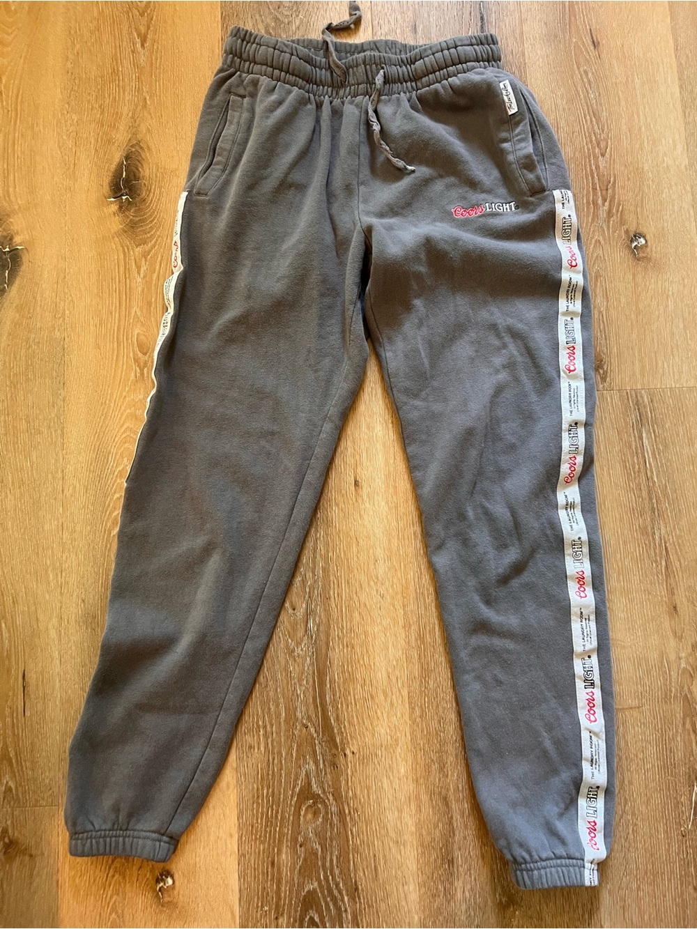 Coors Light The Laundry Room Small Gray Sweatpants 60% Cotton 40% Polyester